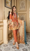 Digital Printed Viscose Shirt Stilinsh Chiffon Dupatta Dyed Bottom