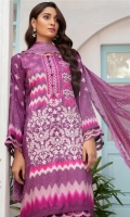 Digital Printed Embroidered Viscose Shirt Digital Printed Chikankari Chiffon Dupatta Dyed Trouser