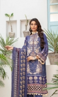 Digital Printed Embroidered Viscose Shirt Digital Printed Chikankari Chiffon Dupatta Dyed Trouser