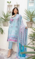 Digital Printed Embroidered Viscose Shirt Digital Printed Chikankari Chiffon Dupatta Dyed Trouser