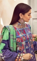 Embroidered Viscose Shirt Printed Back and Sleeves Chikankari Printed Chiffon Dupatta Dyed Viscose Trouser 