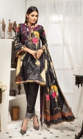 Embroidered Linen Shirt Printed Jacquard Dupatta Dyed Trouser