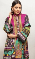 Embroidered Linen Shirt Printed Jacquard Dupatta Dyed Trouser