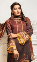Embroidered Linen Shirt Printed Jacquard Dupatta Dyed Trouser