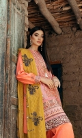 - Embroidered Handmade Shirt - Embroiderd Organza Karandi Dupatta - Dyed Viscose Trouser