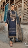 - Embroidered Handmade Shirt - Embroiderd Organza Karandi Dupatta - Dyed Viscose Trouser