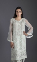 Embroidered Chiffon Front	0.67 Yard(Width) Embroidered Chiffon Sleeves	0.6 Yards(Width) Dyed Chiffon Back	0.67 Yard(Width)