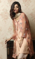 Embroidered Net Stitched 3 Piece Suit