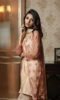 Embroidered Net Stitched 3 Piece Suit