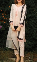 This Kurta with Detailed Hand Embroidery is Perfect for Chic Classy Look. It Completes the Look with Bell Pants and Embroidered Organza Dupatta