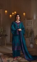 Embroidered front Neck Line  01 pcs             Embroidered front  0.8 meter                              Embroidered Sleeves  0.66  meter                        Embroidered Dupatta 02  meter                        Embroidered Dupatta Pallu  02 pcs                Embroidered Sleeves  Border 0.8 meter               Dyed Trouser 2.5 meter                                       Dyed Back 01 meter                