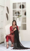 – Stitched Embroidered & Printed Cambric Shirt Designs – Printed Chiffon Dupatta – Stitched Cambric Trousers