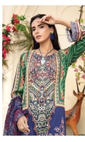 Embroidered Lawn Embroidered Chafon Dupatta Plain Trouser