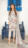 Digital Wool Touch Embroidered Wool Shawl Plain Trouser