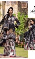 DIGITAL PRINTED SHIRT ORGANZA EMBROIDERED NECK PATTI ORGANZA EMBROIDERED FRONT BORDER ORGANZA EMBROIDERED SLEEVES BORDER DIGITAL PRINTED SILK DUPATTA DIGITAL PRINTED TROUSER