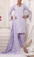 3.0 Meter Printed Wrinkle Free Shirt. 2.25 Meter Printed Wrinkle Free Dupatta. 2.5 Meter Trouser.