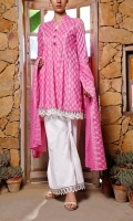 3.0 Meter Printed Wrinkle Free Shirt. 2.25 Meter Printed Wrinkle Free Dupatta. 2.5 Meter Trouser.