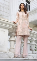  Embroidered Organza Stitched 2 Piece Suit
