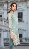 Embroidered Chiffon Stitched 2 Piece Suit