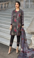 Embroidered Chiffon Stitched 3 Piece Suit 