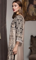 Embroidered Khaadi Net Stitched 3 Piece Suit