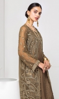 PURE CRINKLE CHIFFON SHIRT (with inner) RAW SILK TROUSERS (ACCESSORIES INCLUDED)