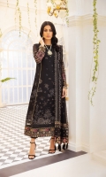 EMBROIDERED CHIFFON FRONT 36 INCHES CHIFFON BACK 36 INCHES EMBROIDERED CHIFFON SLEEVES 22 INCHES EMBROIDERED FRONT AND BACK PATCH EMBROIDERED CHIFFON DUPATTA 2.50 YARDS EMBROIDERED CHIFFON PALU DUPATTA RAWSILK TROUSER 2.50 YARDS