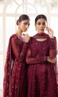  EMBROIDERED CHIFFON FRONT 36 INCHES CHIFFON BACK 36 INCHES EMBROIDERED CHIFFON SLEEVES 22 INCHES EMBROIDERED FRONT AND BACK PATCH EMBROIDERED CHIFFON DUPATTA 2.50 YARDS EMBROIDERED DUPATTA PATCH RAWSILK TROUSER 2.50 YARDS