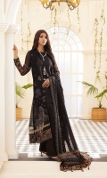 EMBROIDERED CHIFFON FRONT 36 INCHES CHIFFON BACK 36 INCHES EMBROIDERED CHIFFON SLEEVES 22 INCHES EMBROIDERED FRONT AND BACK PATCH EMBROIDERED CHIFFON DUPATTA 2.50 YARDS EMBROIDERED CHIFFON PALU DUPATTA RAWSILK TROUSER 2.50 YARDS