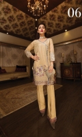 Chiffon Embroidered Stitched 2 Piece Suit (Shirt And Trouser)