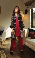 Chiffon Embroidered Stitched 2 Piece Suit (Shirt And Trouser)