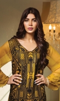 Chiffon Embroidered Stitched 2 Piece Suit (Shirt And Trouser)