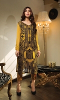 Chiffon Embroidered Stitched 2 Piece Suit (Shirt And Trouser)