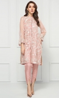 PURE CRINKLE CHIFFON EMBROIDERED SHIRT RAW SILK PANTS LINING & ACCESSORIES (INCLUDED)