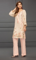 A melange of masoori khaadi net fabric, embroidery & dyes featuring linining and accessories create this unique ensemble A melange of masoori khaadi net fabric, embroidery & dyes featuring linining and accessories create this unique ensemble