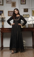 fancy frock with hand embriodery work on body ,lace work in panels & daman