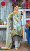 Embroidered Lawn Unstitched 3 Piece