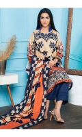 Embroidered Digital Printed Lawn Front Digital Printed Lawn back Digital Printed Lawn sleeve Digital Printed Lawn Dupatta Dyed Lawn Trouser