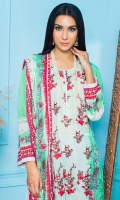 Embroidered Digital Printed Lawn Front Digital Printed Lawn back Digital Printed Lawn sleeve Digital Printed Lawn Dupatta Dyed Lawn Trouser