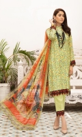 Printed Jacquard Viscose Printed Crinkle Dupatta Plain Trouser