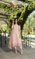 Embroidered Lawn Front  Embroidered Lawn Sleeves  Embroidered Daman Border  Embroidered Sleeves Border  Dyed Jacquard Trousers  Dyed Jacquard Lawn Dupatta