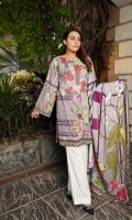 Digital Embroidered Khaddar Front Digital Printed Khaddar Back Digital Printed Khaddar Sleeves Khaddar Trouser Digital Cotail Shawl