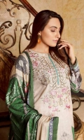 Digital Embroidered Khaddar Front Digital Printed Khaddar Back Digital Printed Khaddar Sleeves Khaddar Trouser Digital Cotail Shawl