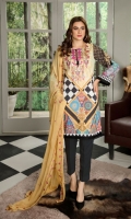 Digital Printed and Lawn and Embroidered Lawn with Embroidered Chiffon Dupatta