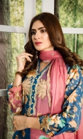Digital Printed and Lawn and Embroidered Lawn with Embroidered Chiffon Dupatta