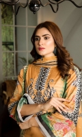 Digital Printed and Lawn and Embroidered Lawn with Embroidered Chiffon Dupatta