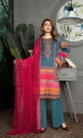 Digital Printed and Lawn and Embroidered Lawn with Embroidered Chiffon Dupatta