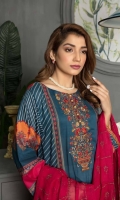 Digital Printed and Lawn and Embroidered Lawn with Embroidered Chiffon Dupatta