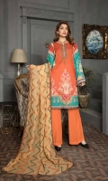Digital Printed and Lawn and Embroidered Lawn with Embroidered Chiffon Dupatta