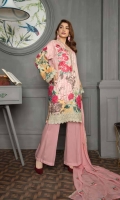 Digital Printed and Lawn and Embroidered Lawn with Embroidered Chiffon Dupatta